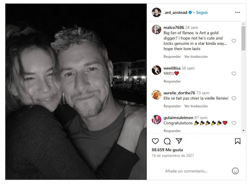 Renée Zellweger volvió a encontrar el amor en Ant Anstead