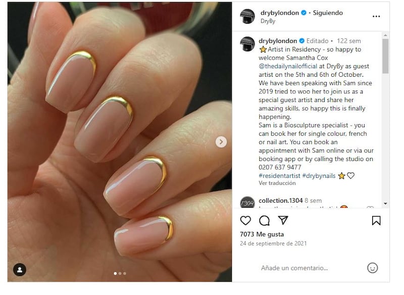 La manicura 'nude' siempre está de moda por su versatilidad y su efecto favorecedor