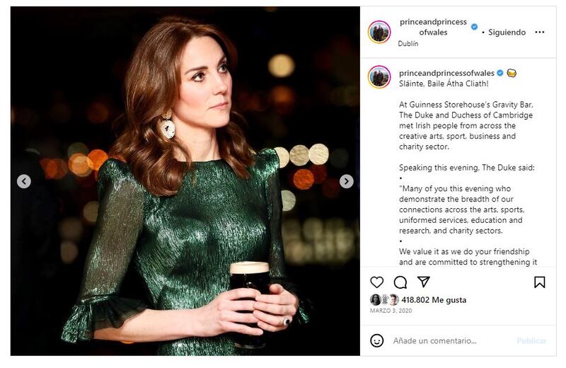 Kate Middleton llevó el vestido "Falconetti" en verde en 2020