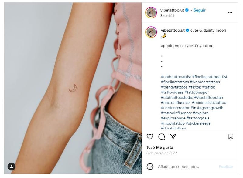 Los tatuajes de Luna no solo son bonitos, también simbolizan el cambio y crecimiento