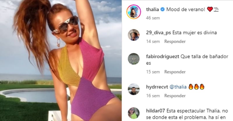 Thalía, look de verano