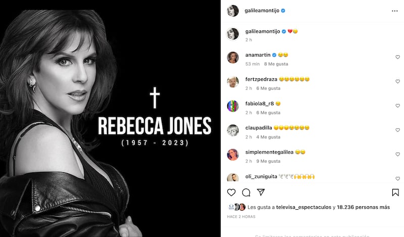 Galilea Montijo se despide de Rebecca Jones