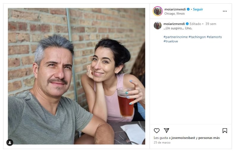 Moisés Arizmendi junto a su presunta novia