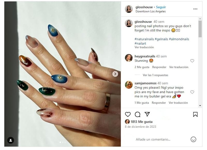 Las uñas 'autumn aura' son perfectas para lucir durante la época otoñal