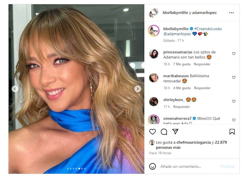 Adamari López cambio de look con ayuda de la experta Millie Morales