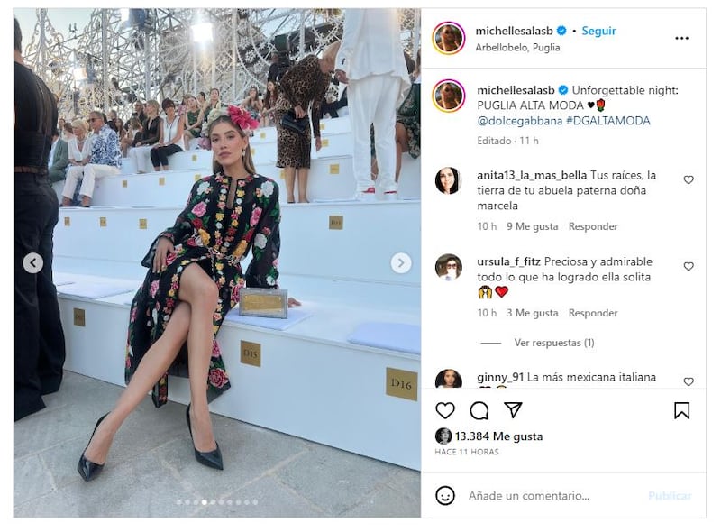 Michelle Salas deslumbró con sus looks en Italia