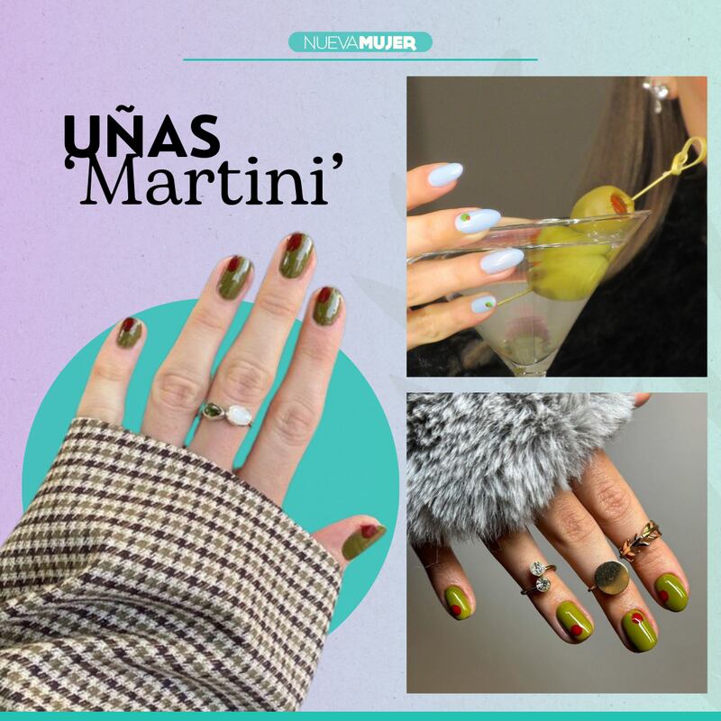 Tendencia en manicura martini.