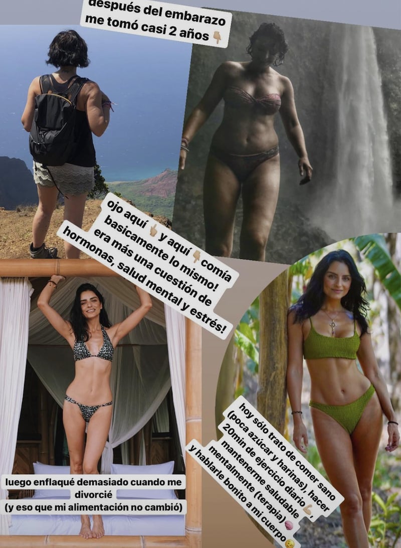 Aislinn Derbez dejó ver cómo se ha transformado su cuerpo tras tener a su hija