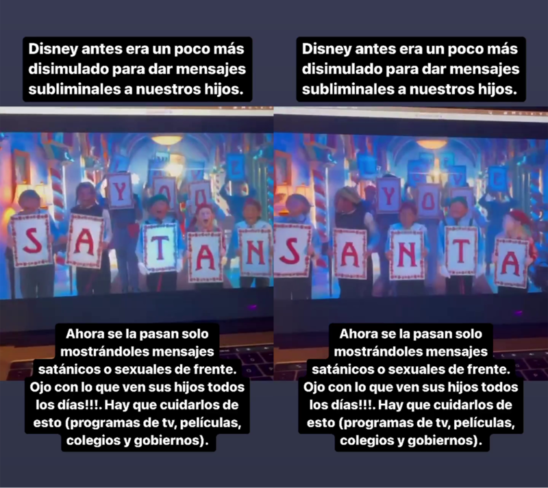 Elizabeth Loaiza se queja de los presuntos mensajes subliminales de Disney