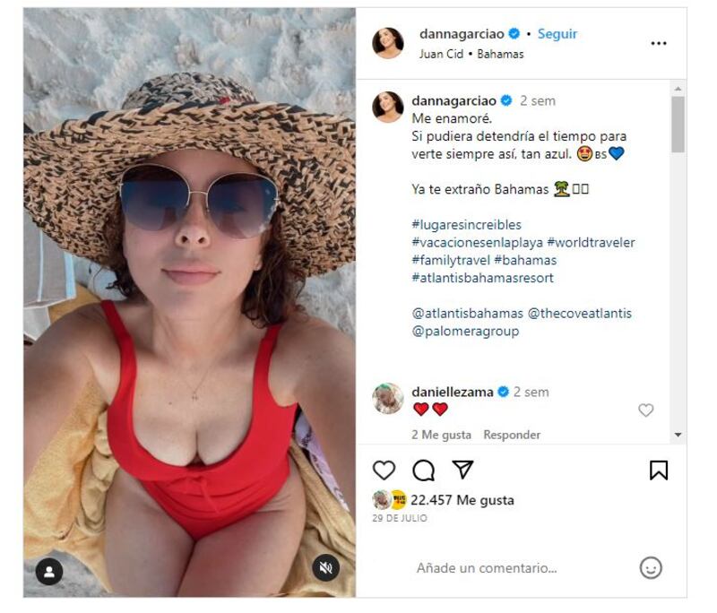 Danna García es la reina del estilo playero elegante