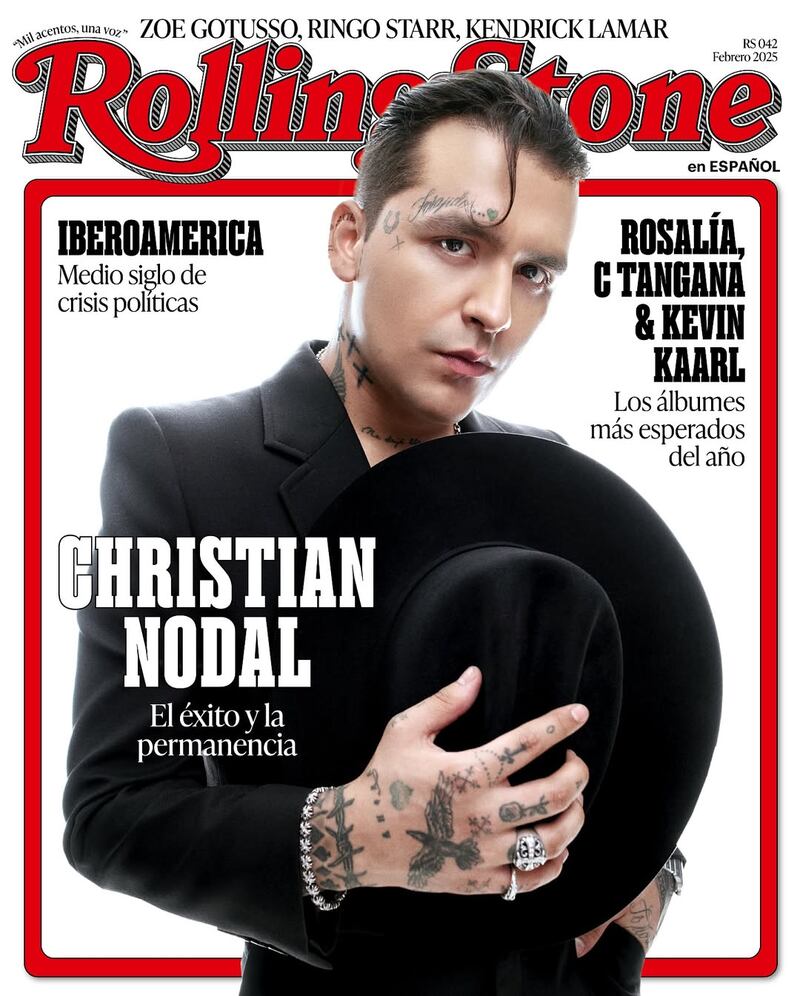 Christian Nodal en la portada de Rolling Stone