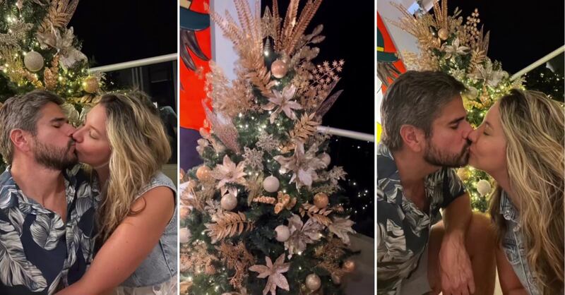 Daniella Álvarez y Daniel Arenas presumieron la decoración de su árbol de Navidad este 2022