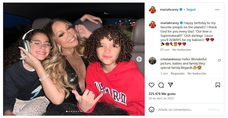 Mariah Carey procura pasar tiempo de calidad con sus mellizos