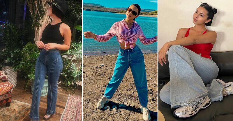 Ángela Aguilar enseña a combinar look con jeans y tenis