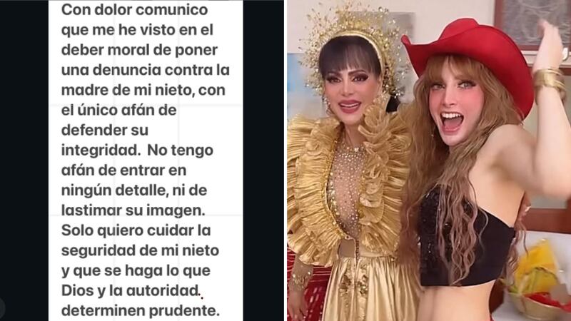 Maribel Guardia denunció a su nuera Imelda Tuñón-Garza para garantizar la seguridad de su único nieto, José Julián, hijo de su fallecido hijo Julián.