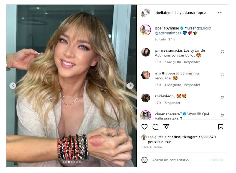 Adamari López cambio de look con ayuda de Millie Morales