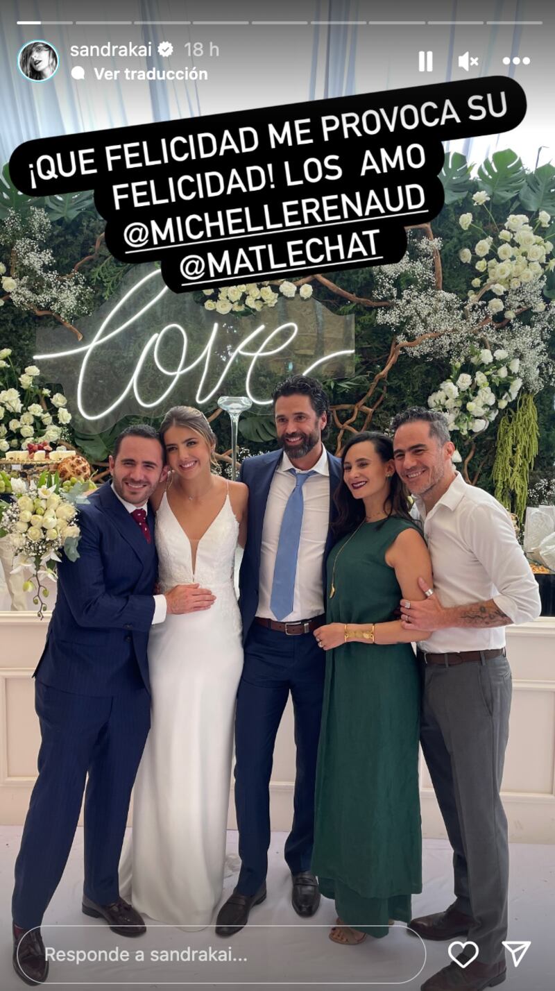 Michelle Renaud y Matías Novoa boda