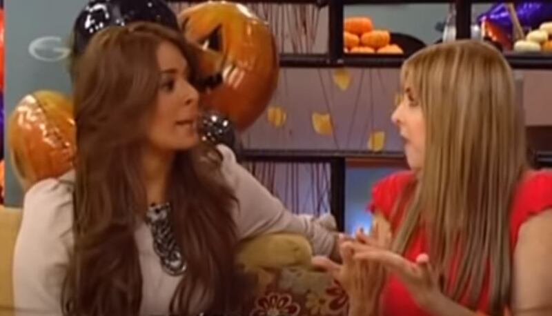 Galilea Montijo y Shanik Berman durante su pleito en 'Hoy'