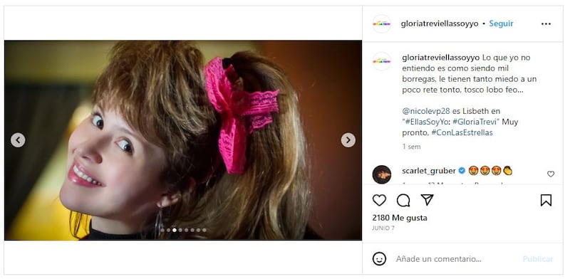 Nicole Vale dará vida a Lisbeth en 'Gloria Trevi: Ellas soy yo'