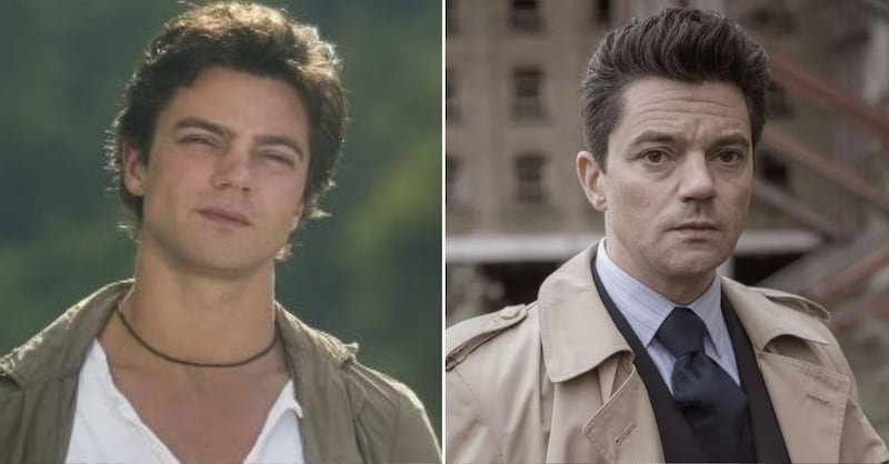 Dominic Cooper  en 'Mamma mia!' y en una de sus fotos más recientes