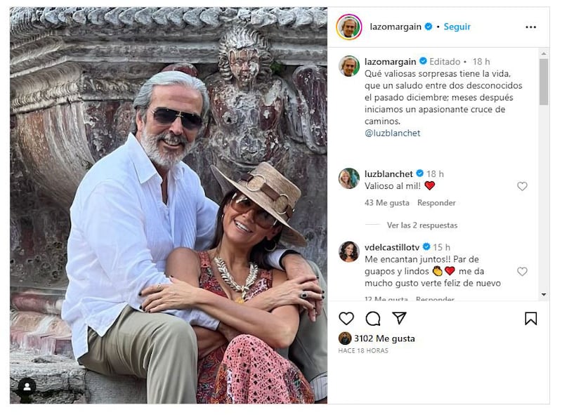 Lorenzo Lazo y Luz Blanchet se están dando una nueva oportunidad en el amor