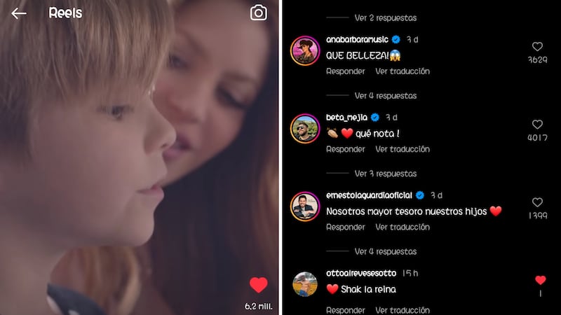 El nuevo tema de la colombiana es el debut musical de sus dos hijos, Milan y Sasha.