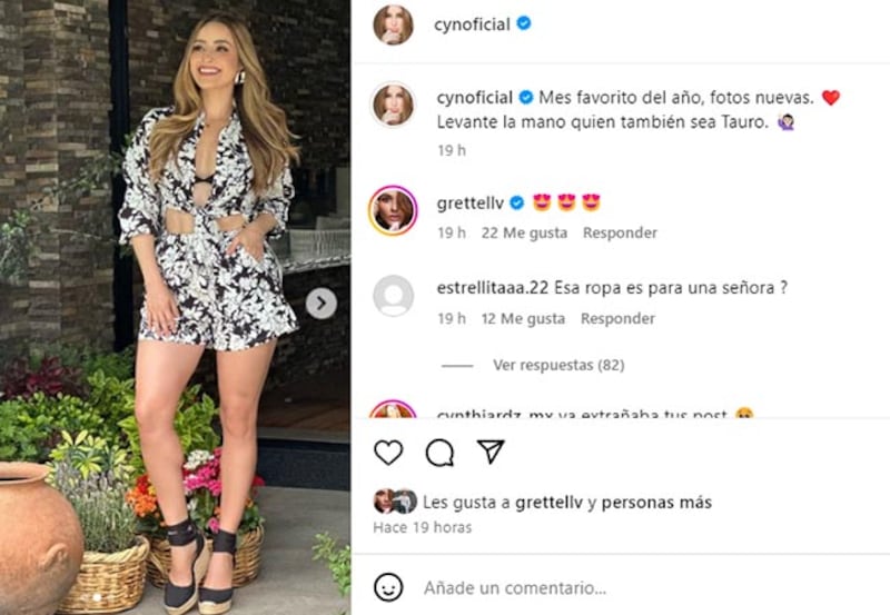 Cynthia Rodríguez look