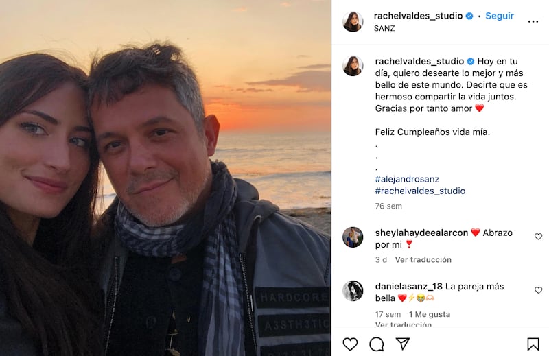 Alejandro Sanz y Rachel Valdes