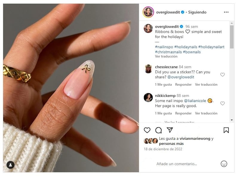 Las 'frosted nails' son elegantes, atemporales y muy invernales