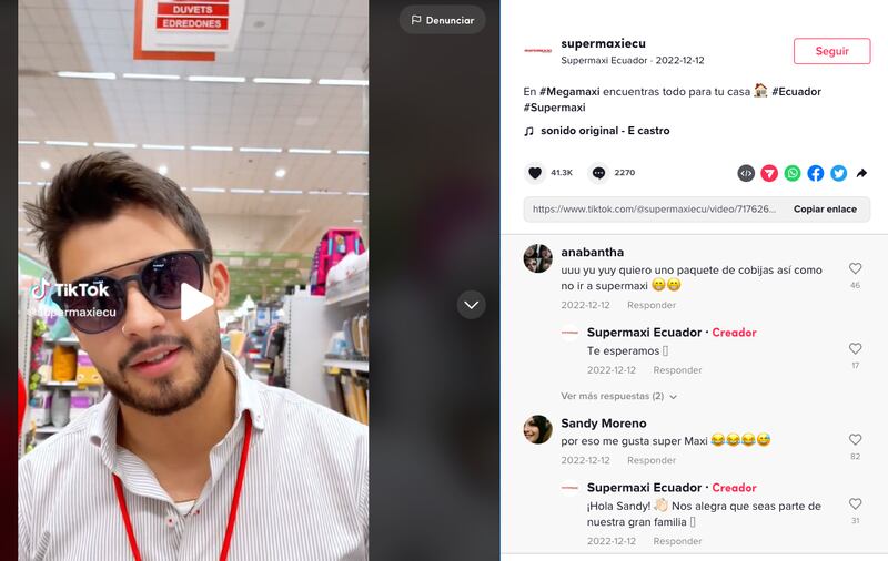 Captura de pantalla tomada de TikTok.