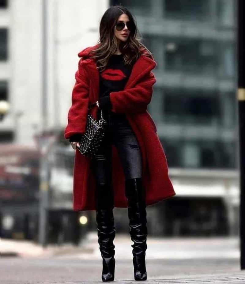 Botas slouchy en tendencia 2024