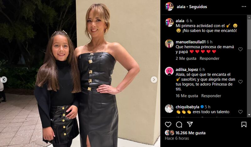 Adamari López se combinó con su hija Alaia