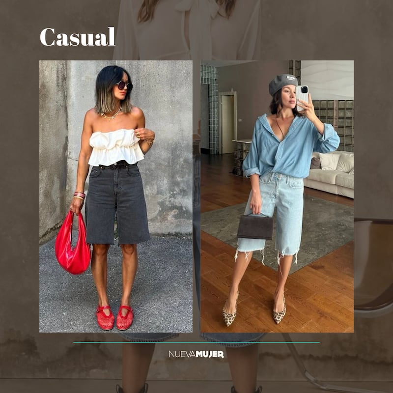 Jeans capri en un look casual