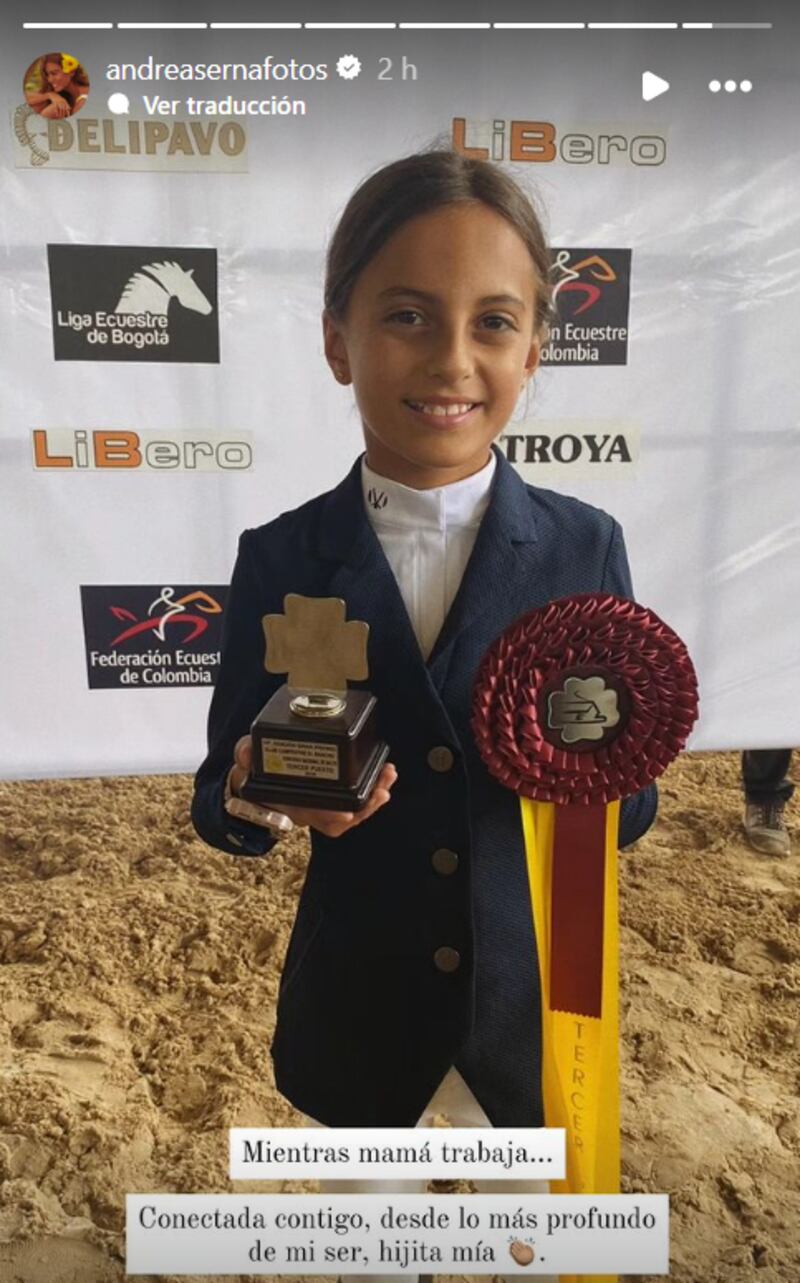 “Lo más profundo de mi ser”: Andrea Serna del Desafío XX celebró desde la distancia triunfo de su hija