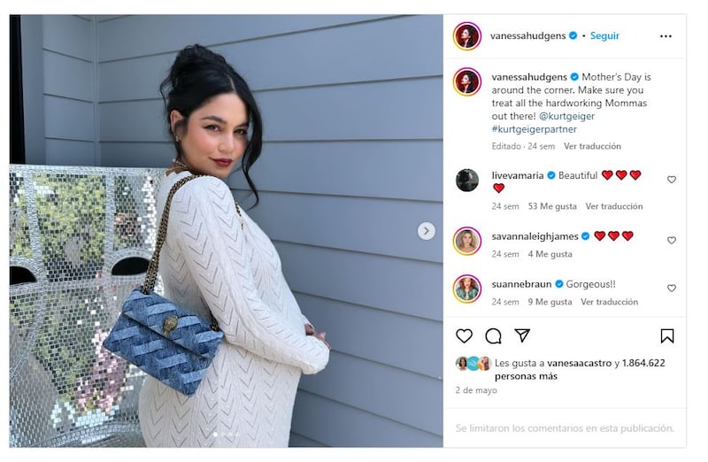 Vanessa Hudgens es madre de un bebé al que no ha mostrado en redes sociales