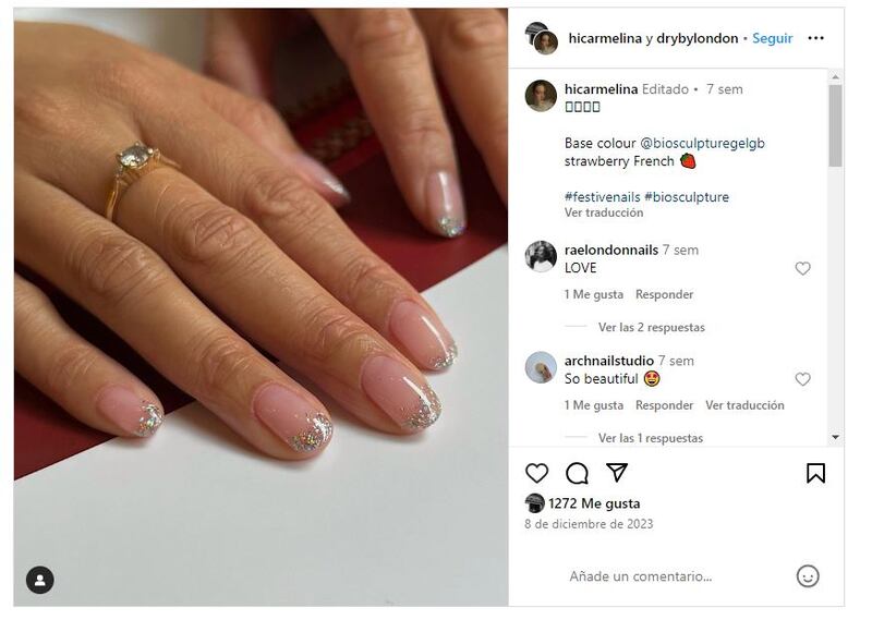 La manicura 'nude' siempre está de moda por su versatilidad y su efecto favorecedor