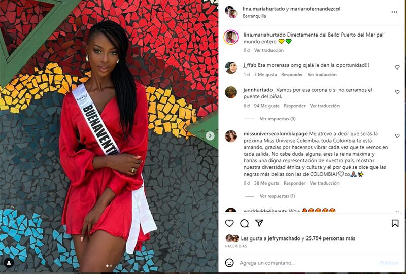 ¿Por racismo? Protestan porque la señorita Buenaventura no fue la nueva Miss Colombia.