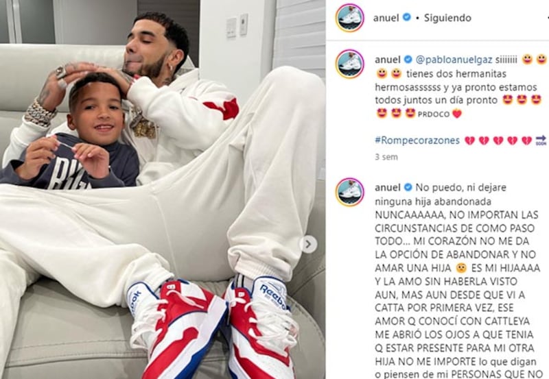 Anuel y su hijo mayor Pablo tienen una gran relación y conexión