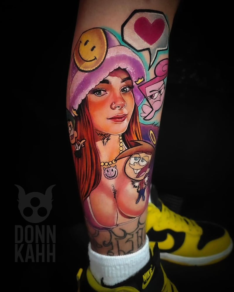 Tatuaje de Karely Ruiz, Instagram: @karelyruiz.of