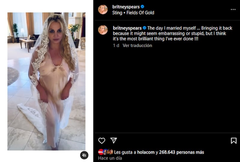 Britney Spears se casó con ella misma