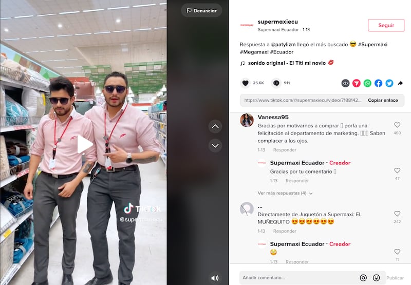 Captura de pantalla tomada de TikTok.