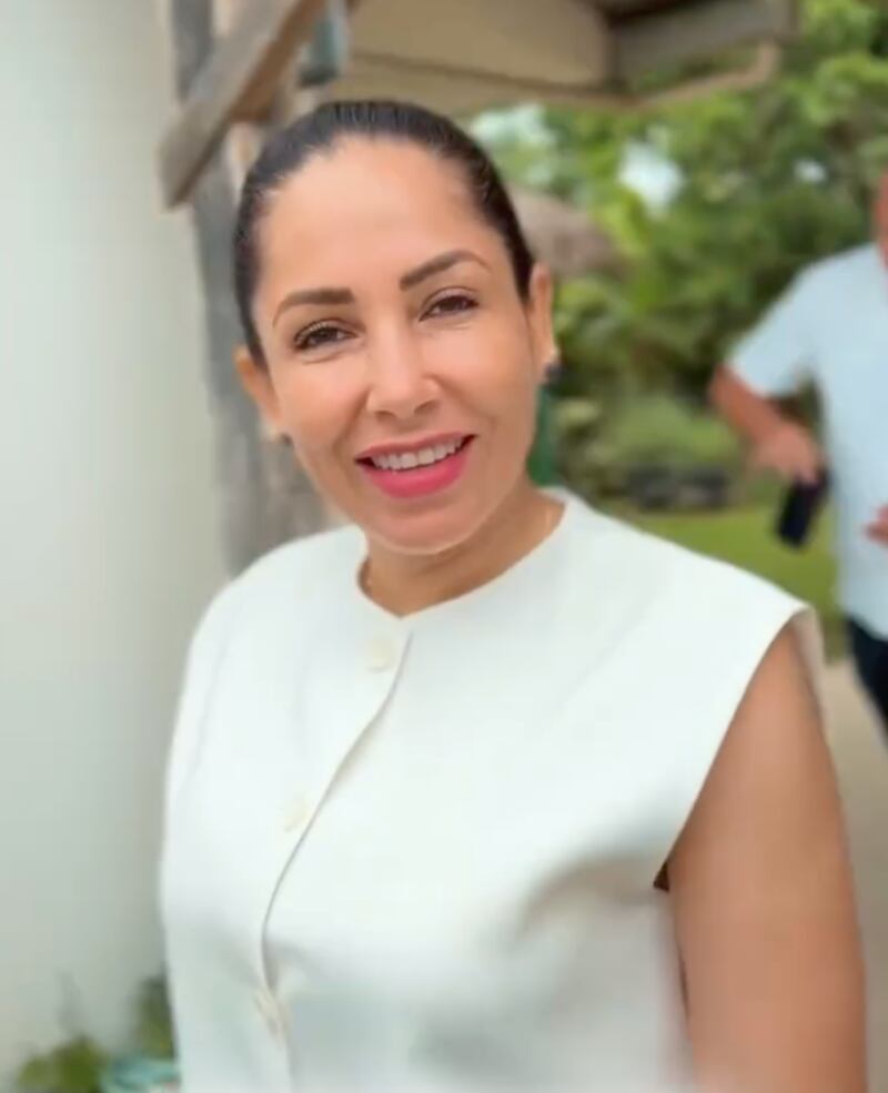 Luisa González, candidata vicepresidencial antes de sufragar