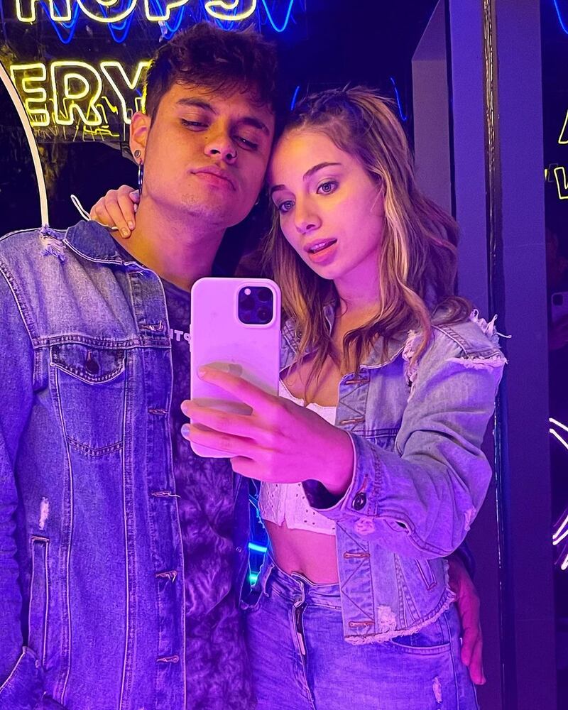 Ilenia Antonini y su aparente novio, Juan Triana