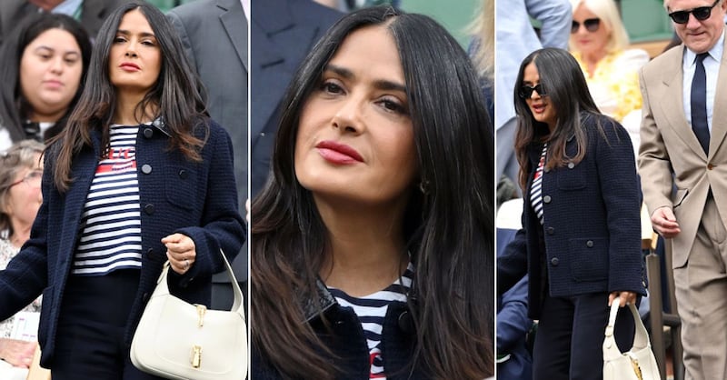 “Luces jovial y hermosa”: Salma Hayek con el mejor oufit casual para estar cómoda y elegante a los 50