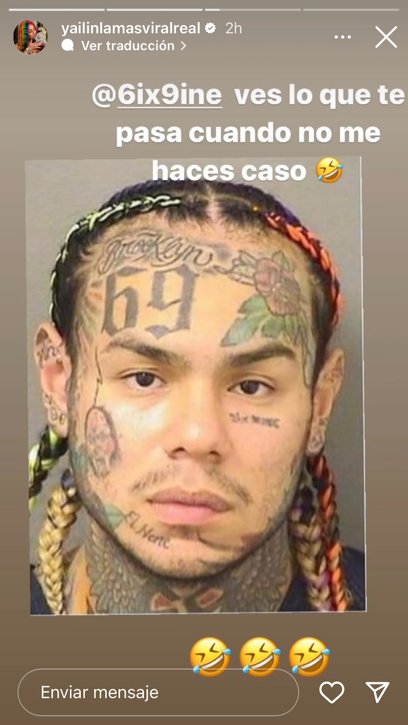 Yailin La más Viral reacciona a la detención de Tekashi 6ix9ine