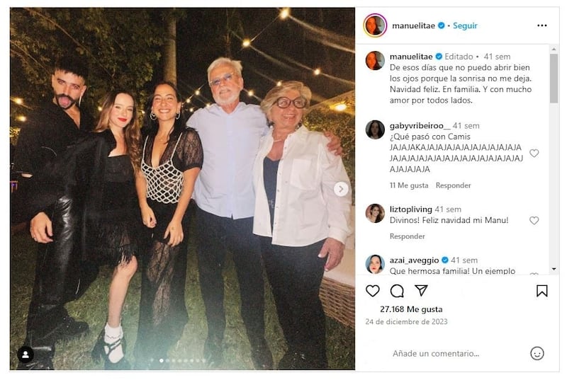 Camilo es muy cercano a su familia de origen