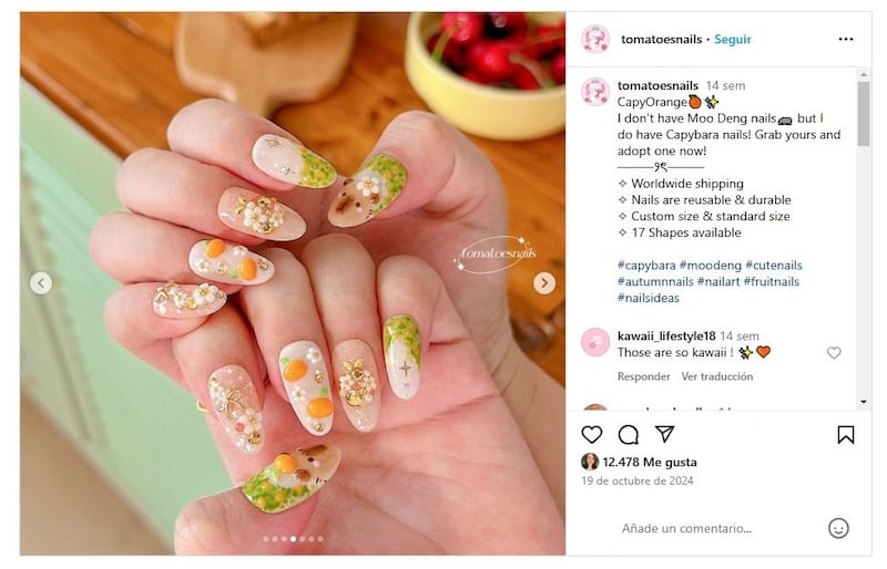 Las uñas capibara son perfectas para llevar durante la temporada primavera-verano