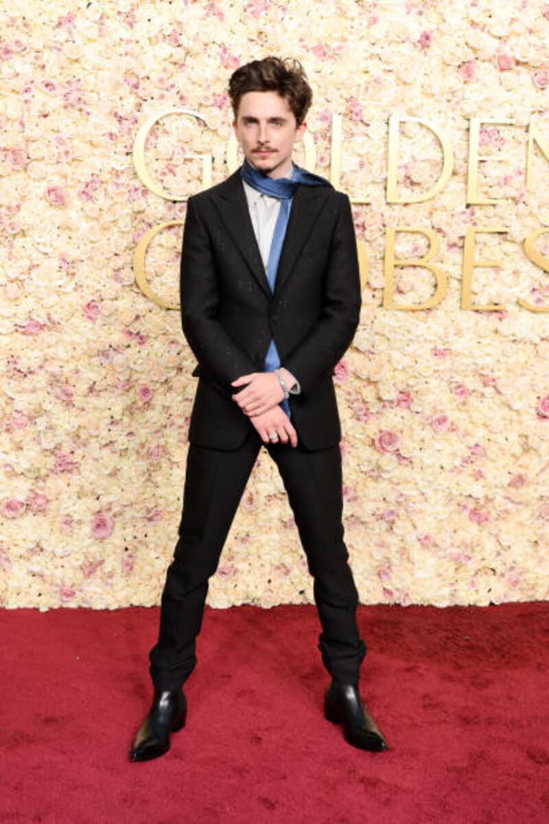 Alfombra Roja Globos de Oro 2025, Timothée Chalamet - Getty Images