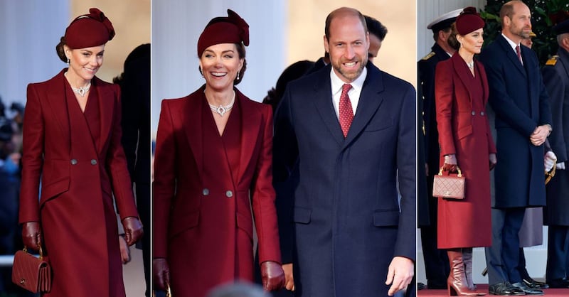 El look invernal de Kate Middleton con botas altas y abrigo XL a juego con William con el que dio cátedra de sobriedad