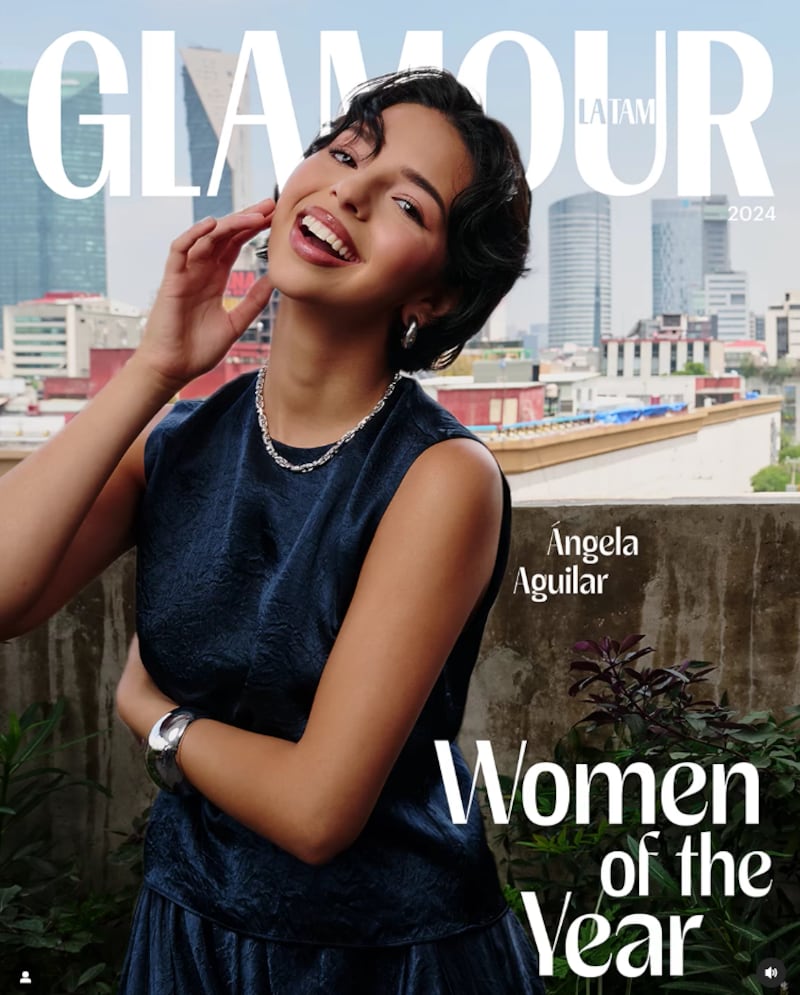 Ángela Aguilar en la portada de Glamour